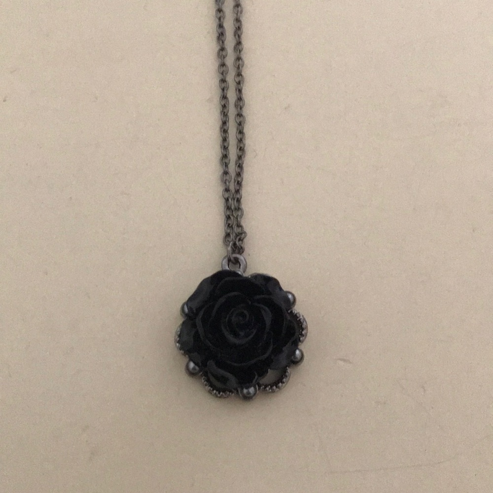 Black Rose Necklace